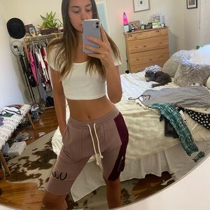 Women’s football style athleisure pants